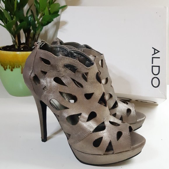 ALDO Campbell Heels - Metallic Grey - Picture 2 of 10